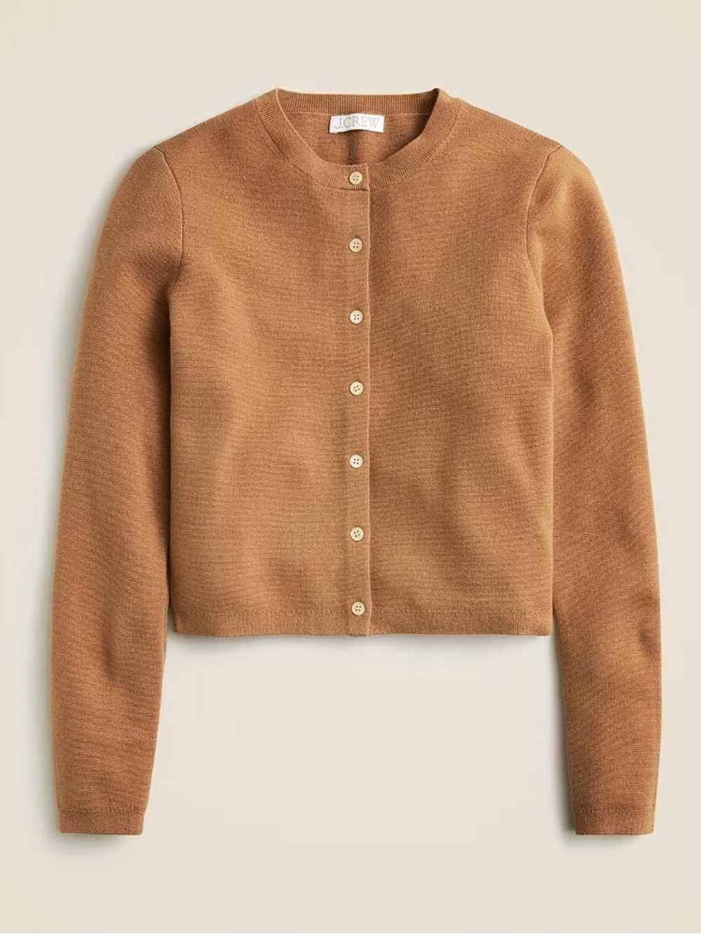 J. Crew Cardigan in Camel TENCEL Lyocell Blend Size M
